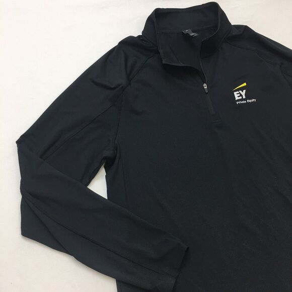 RHONE Courtside Shirt Men's L Black NWT 1/4 Zip Soft Shell Pullover Mid Layer - Picture 3 of 16